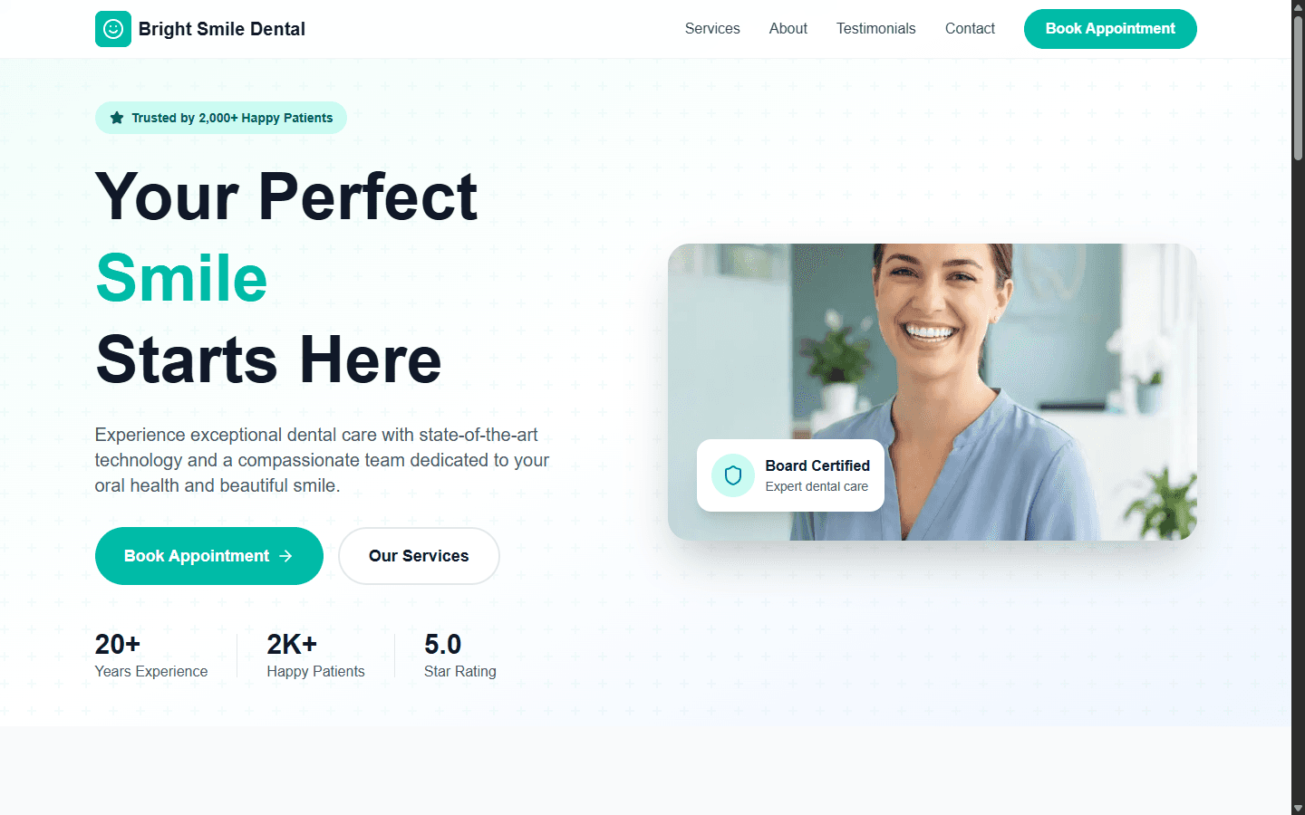 Demo Business Site website screenshot