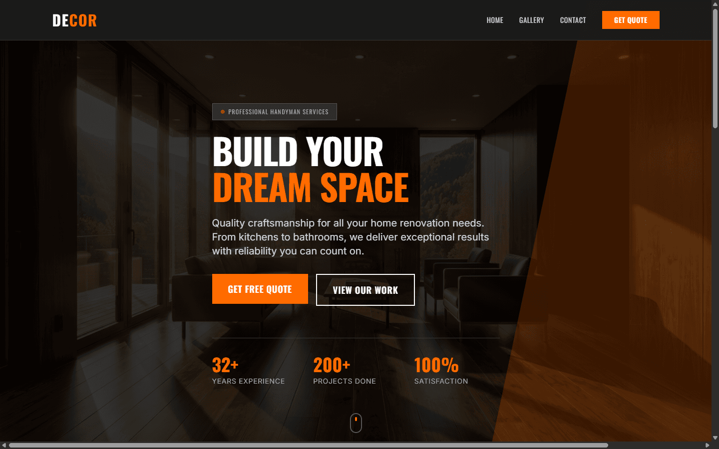 Handyman Brentwood website screenshot